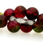 Ladies Unique Wedding Band Brilliant Round Nature Diamonds 14 Karat White Gold Black Rhodium Trim Ring Size 6.75